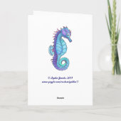 Rainbow Seashell Card Karte (Rückseite)