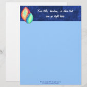 Rainbow Seashell Letterhead Briefbogen (Vorne/Hinten)