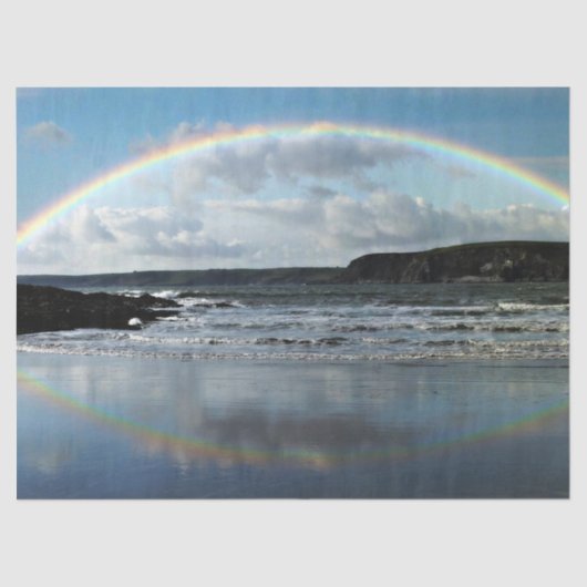 Rainbow Seaside 20x30 Decoupage Tissue Paper Seidenpapier (Vorderseite)