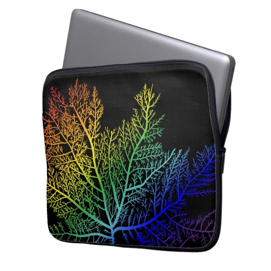 Rainbow Seaweed Pride Electronics Bag Laptopschutzhülle (Vorderseite Links)