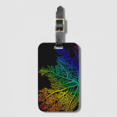 Rainbow Seaweed Pride Gepäckmarke Gepäckanhänger (Vorderseite Vertikal)