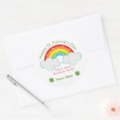 Rainbow Seeds St. Patrick's Day Custom Aufkleber (Umschlag)