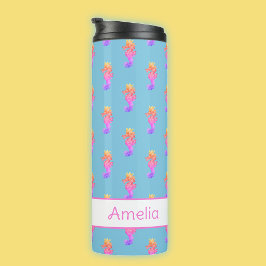 Rainbow-Seepferd Personalisiert Thermosbecher