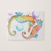 Rainbow-Seepferde 3 Puzzle (Horizontal)