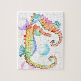 Rainbow-Seepferde 3 Puzzle