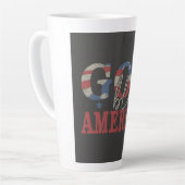 "Rainbow Segen: God Bless America Cup" Milchtasse (Linke Ecke)