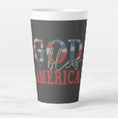 "Rainbow Segen: God Bless America Cup" Milchtasse (Vorderseite)