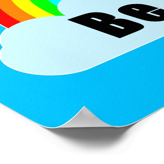 RAINBOW - Sei glücklich Poster (Ecke)