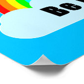 RAINBOW - Seien Sie postiv Poster (Ecke)