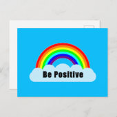 RAINBOW - Seien Sie postiv Postkarte (Vorne/Hinten)