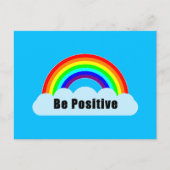 RAINBOW - Seien Sie postiv Postkarte (Vorderseite)
