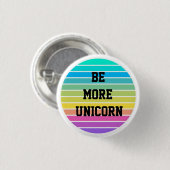 RAINBOW SEIN MEHR UNICORN BUTTON-SCHALTFLÄCHE ABZE BUTTON (Vorne & Hinten)