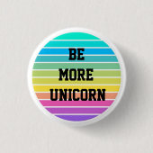 RAINBOW SEIN MEHR UNICORN BUTTON-SCHALTFLÄCHE ABZE BUTTON (Vorderseite)