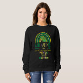 Rainbow semicolon Ctrl Alt delete mental health ma Sweatshirt (Vorne ganz)