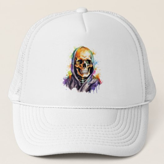 Rainbow Sensenmann Truckerkappe (Vorderseite)