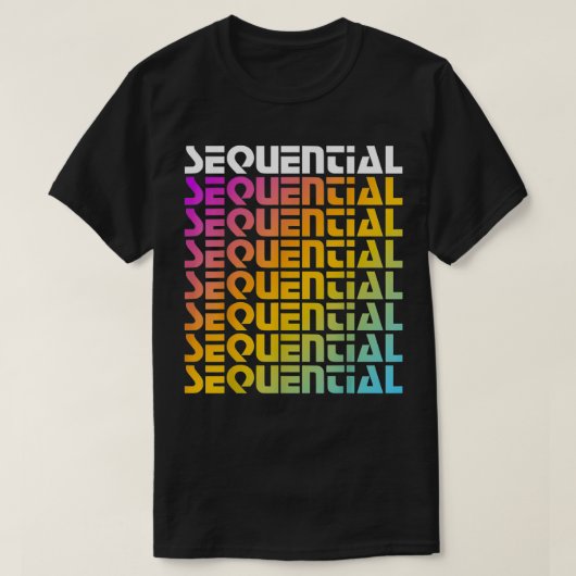 Rainbow Sequential T-Shirt (Design vorne)