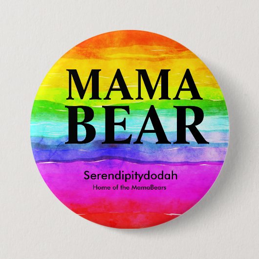 Rainbow Serendipitydoda Button (Vorderseite)