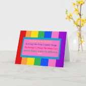 Rainbow Serenity-Gebetskarte mit Regenbogentext Karte (Gelbe Blume)
