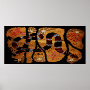 Rainbow Serpent Dreaming Poster