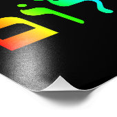 Rainbow Shalom Fotodruck (Ecke)