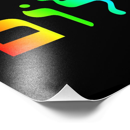 Rainbow Shalom Fotodruck (Ecke)