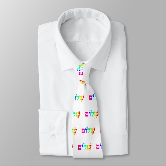Rainbow Shalom Krawatte (Gebunden)