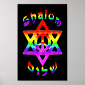 Rainbow Shalom Poster (Vorne)