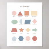Rainbow Shapes Poster Dekoration im Klassenzimmer (Vorne)