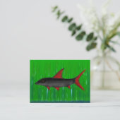 Rainbow Shark Business Card Visitenkarte (Stehend Vorderseite)