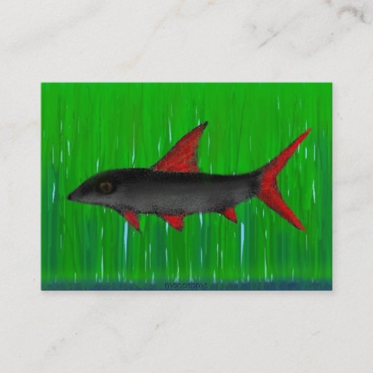 Rainbow Shark Business Card Visitenkarte (Vorderseite)