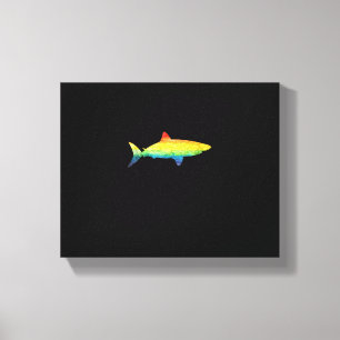 Rainbow Shark Gay Pride Flag LGBT LGBTQ Tank Top Leinwanddruck