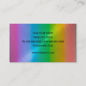 Rainbow Sheen Business Card Visitenkarte (Rückseite)