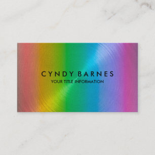 Rainbow Sheen Business Card Visitenkarte