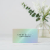 Rainbow Sheen Business Card Visitenkarte (Stehend Vorderseite)