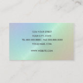 Rainbow Sheen Business Card Visitenkarte (Rückseite)
