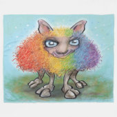 Rainbow Sheep Fleecedecke (Vorderseite (Horizontal))