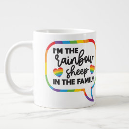 Rainbow Sheep Große Tasse