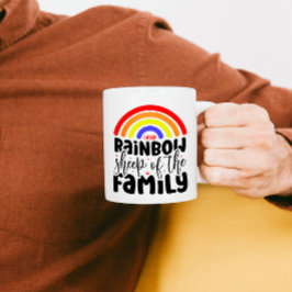 RAINBOW SHEEP OF THE FAMILY FUNNY GAY KAFFEETASSE