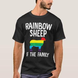 Rainbow Sheep of the Family Lgbt Bisexual Que Ga T-Shirt