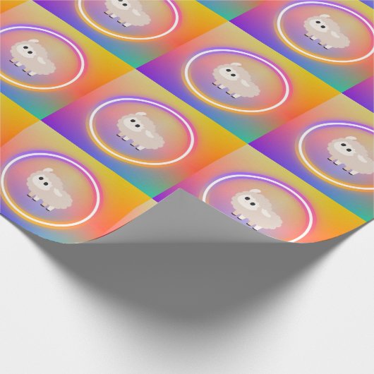 Rainbow Sheep Packpapier (Ecke)