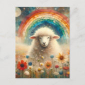 Rainbow Sheep Postkarte (Vorderseite)