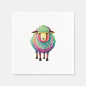 Rainbow Sheep Serviette (Vorderseite)