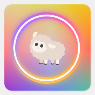 Rainbow Sheep Sticker