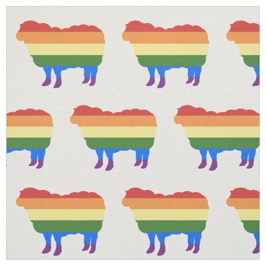 Rainbow Sheep Stoff (Muster)