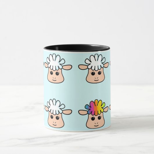 rainbow sheep tasse (Zentrum)