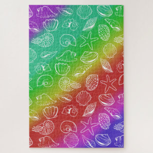 Rainbow Shellfish Muster 20" x 30" Puzzle