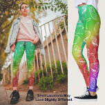 Rainbow Shellfish Pattern Leggings<br><div class="desc">Rainbow Shellfish Leggings. Leggings,  die sie gerne zu jeder Jahreszeit tragen wird.</div>