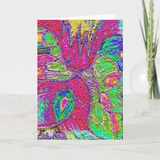 Rainbow Sherbert Foiled Greeting Card Karte (Vorderseite)