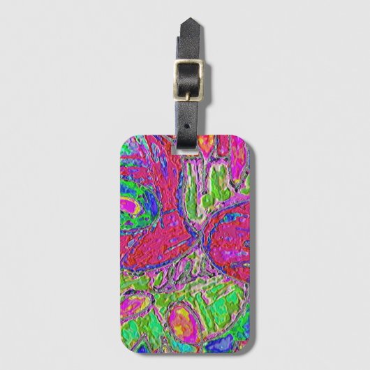 Rainbow Sherbert Gepäckanhänger (Vorderseite Vertikal)