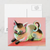 Rainbow Sherbert Kitty Kat Postkarte (Vorne/Hinten)